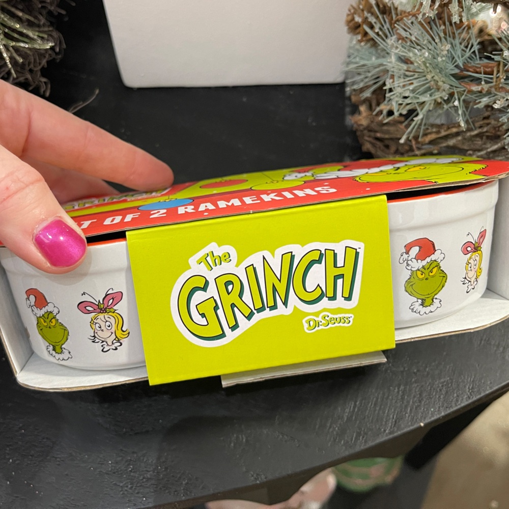 Grinch Christmas Tervis & Cindy Lou Who Ceramic Ramekins Set of 2 NWT